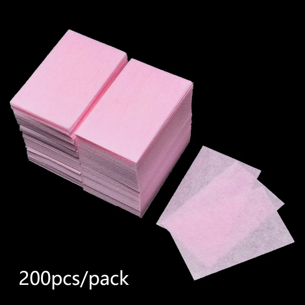 100/200/300Pcs Nail Wipe Cotton Pads Gel Nail Polish Acrylic Remover Lint Free Cotton Nail Wipes