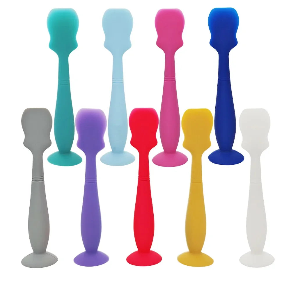 Soft Silicone Baby Diaper Rash Cream Applicator Spatula Reusable Skincare Ointment Scoop for Infant Butt Care Accessories