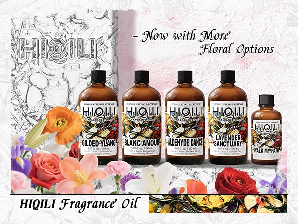 HIQILI New 30ml Perfume Oil Series, Vanilla/Lavender/Rose/Sandalwood 100% Natural Extract Perfume Oil, For Home Use, Humidifier