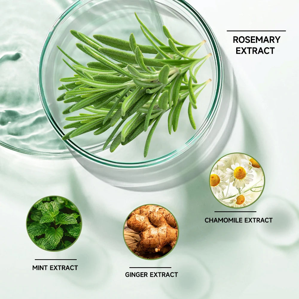Rosemary Hair Essential Oil Hair Mask Nourishing Hair Oil Smoothing Shine Soft Hair Serum Repair Damaged Frizz Dry Hair Treatmen