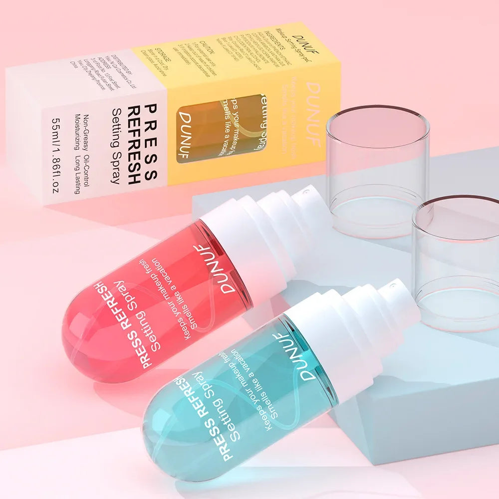 DUNUF 1 Pcs Moisturizing Makeup Setting Spray - Prevents Melting Fading No Oil Long-lasting Freshness for Facial Makeup