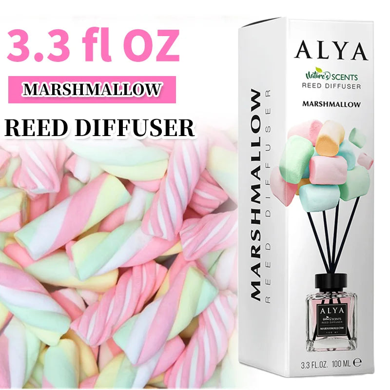3.3oz Reed Diffuser Set with 14 Scents & 4 Incense Sticks | Long-Lasting Essential Oil Air Freshener | for Bedroom, Bathroom, Ho