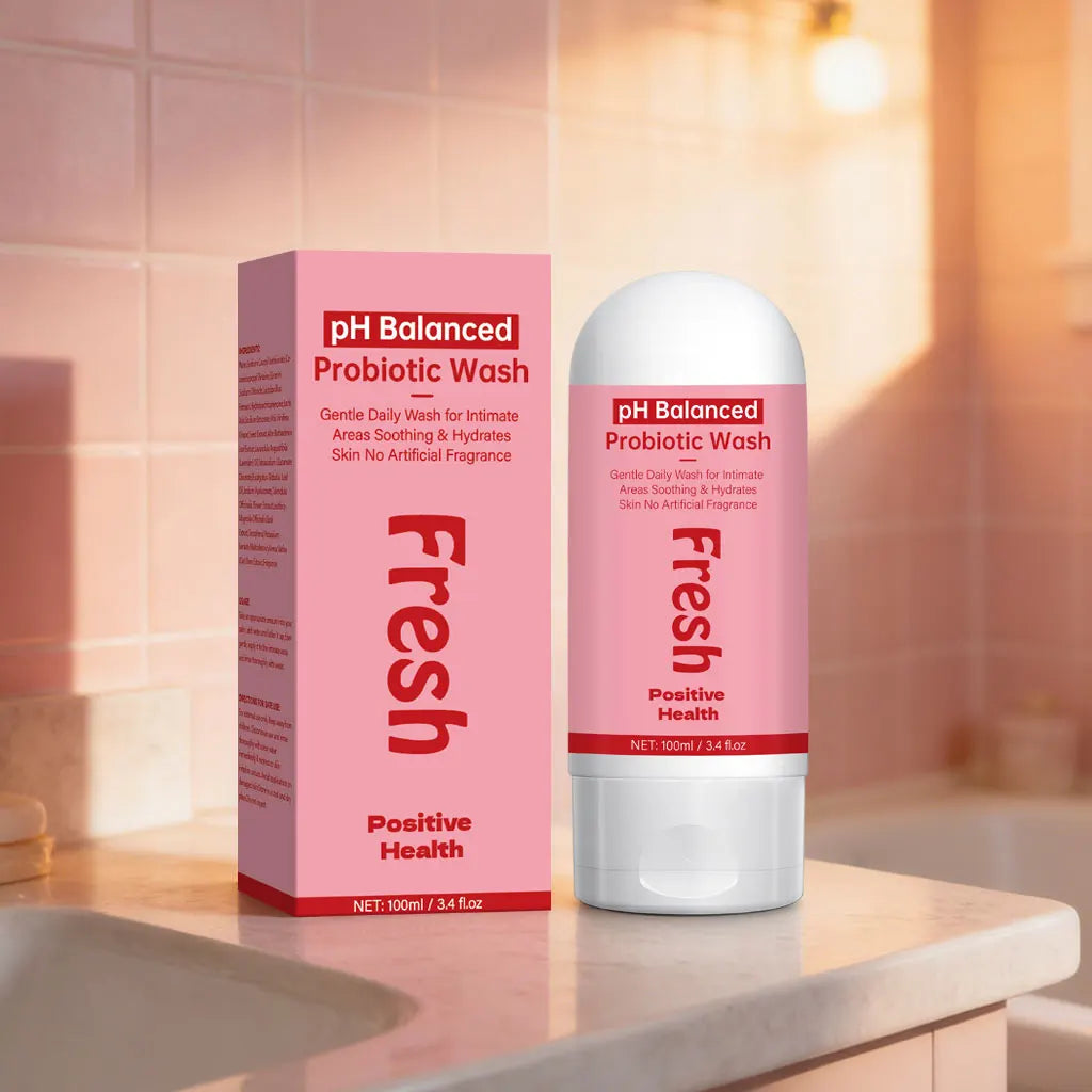 PH Balanced Probiotic Wash Odor Control, PH Balance, Dryness & Support for Intimate Areas Probiotics & Lactic Acid, 100ml