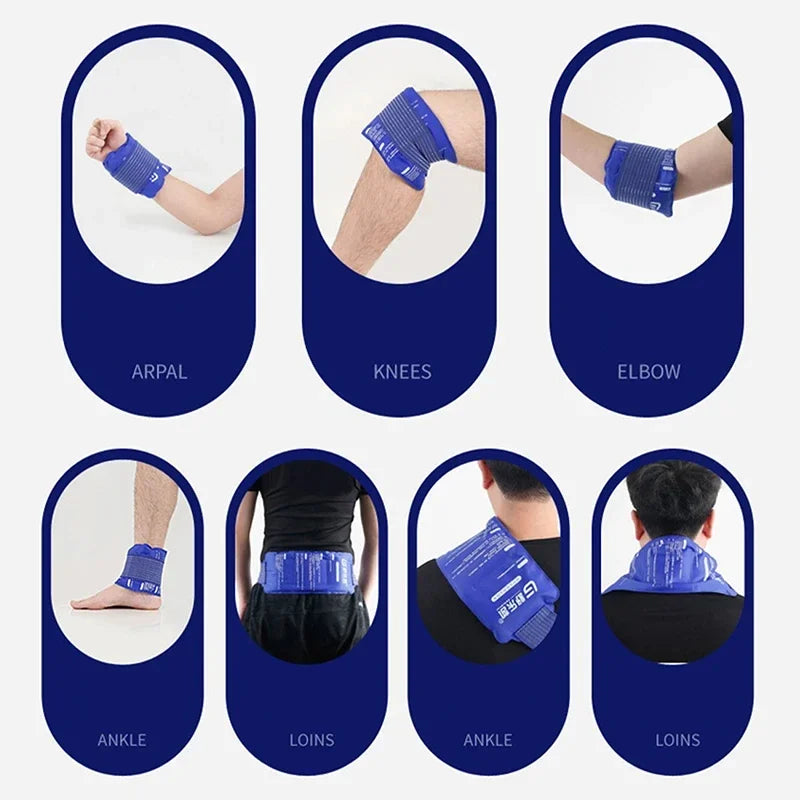 1PC Reusable Hot Cold Gel Pack for First Aid Sports Muscle Pain Ice Heat Pad  cooling mat gel   therapy cooling  cooling mat