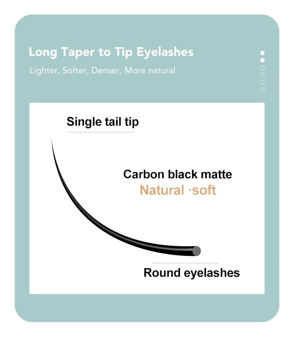 DIYDAY 16Rows Classic Lashes Individual Natural False Mink Eyelashes B C CC D DD Curl Eyelash Extension Supplies for Makeup
