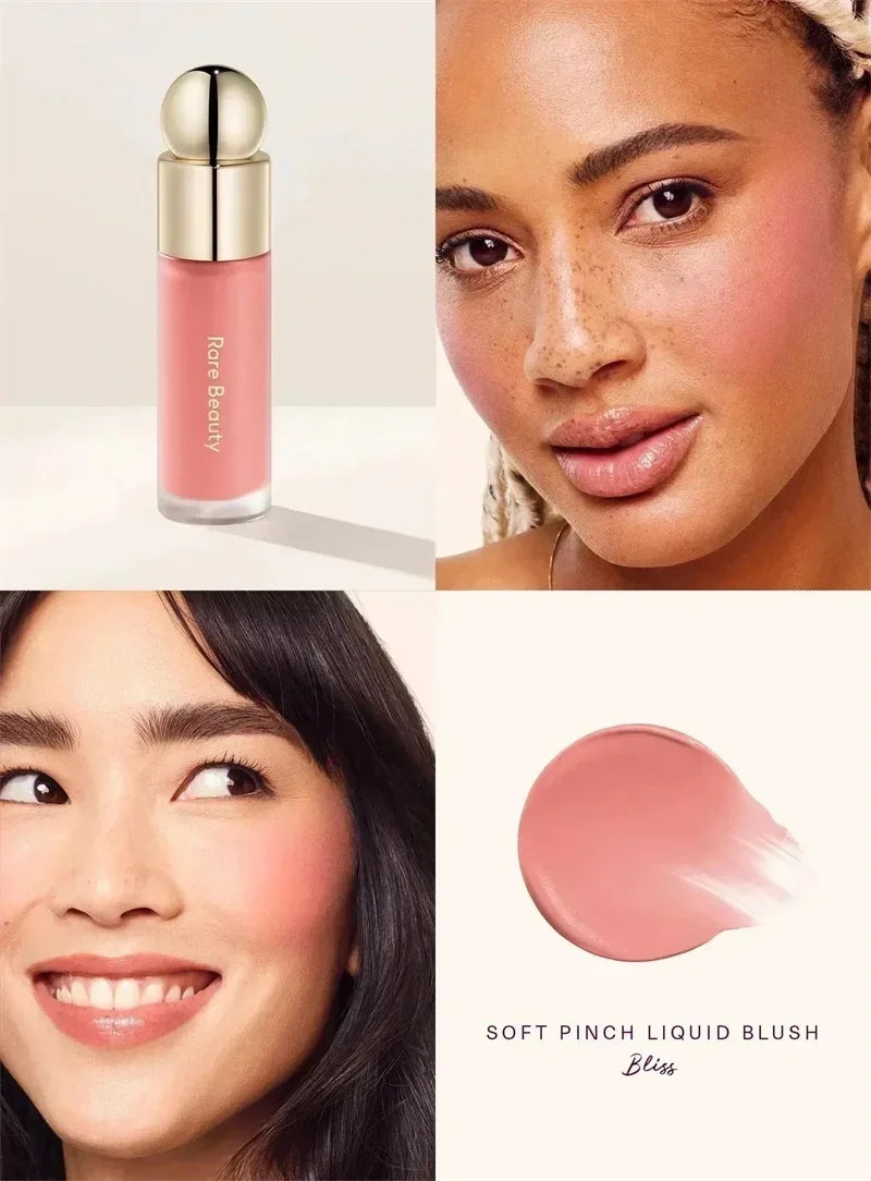 Rare Beauty Light Silky Touch Highlighter Soft Pinch Liquid Blusher Positive Light Lqiuid Luminizer Lasting Oil Control Makeup