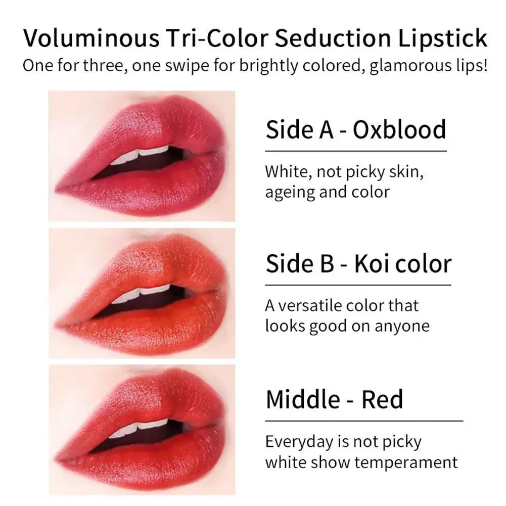 VIBELY winter Moisturizing Changing 3 colors Lip Balm Natural Aloe Vera Long Lasting  Lipstick for Women Color-Shifting Makeup