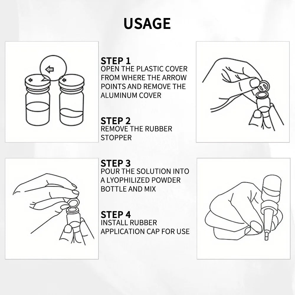 Niacinamide Oligopeptide VC Lyophilized Powder Face Serum Anti Aging Brightening Moisturizing Essence for All Skin Skincare