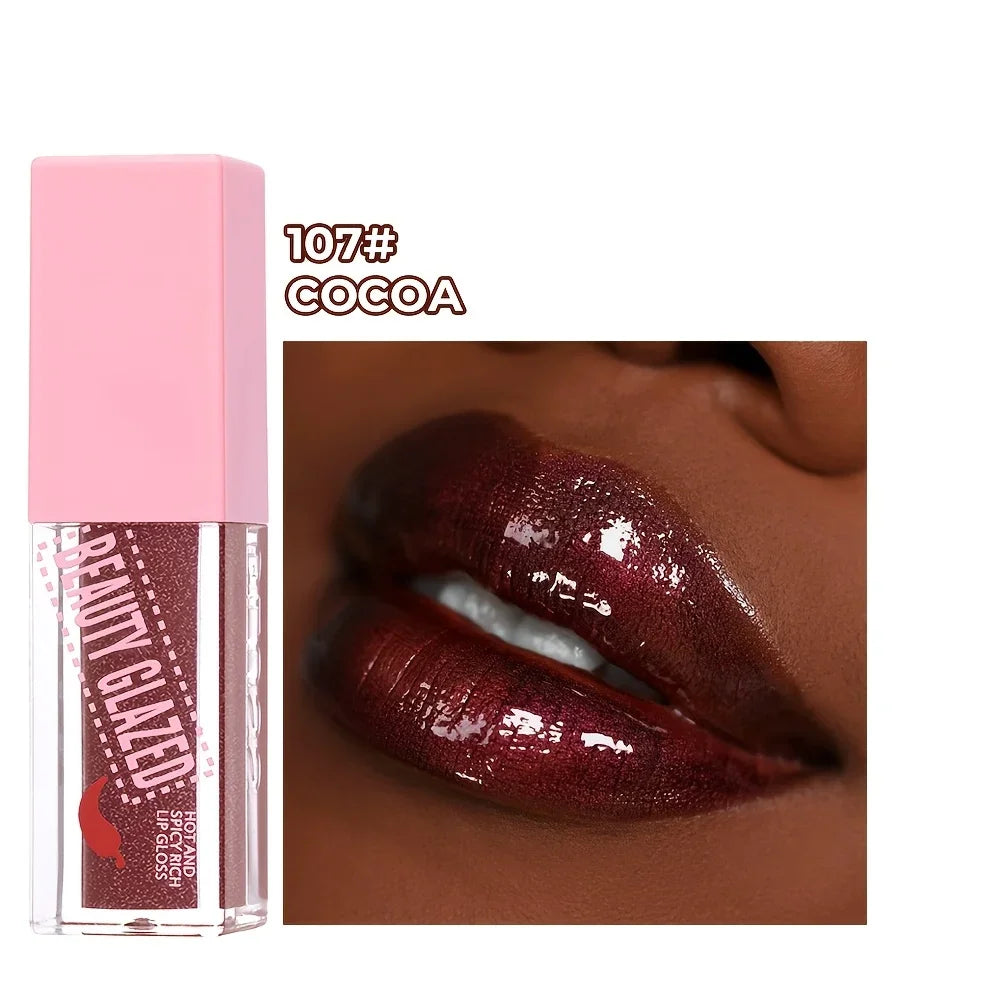 BEAUTY GLAZED Chili Lip Plumper Oil Serum Instant Long Lasting Volumising Essence Oil Sexy Lip Balm