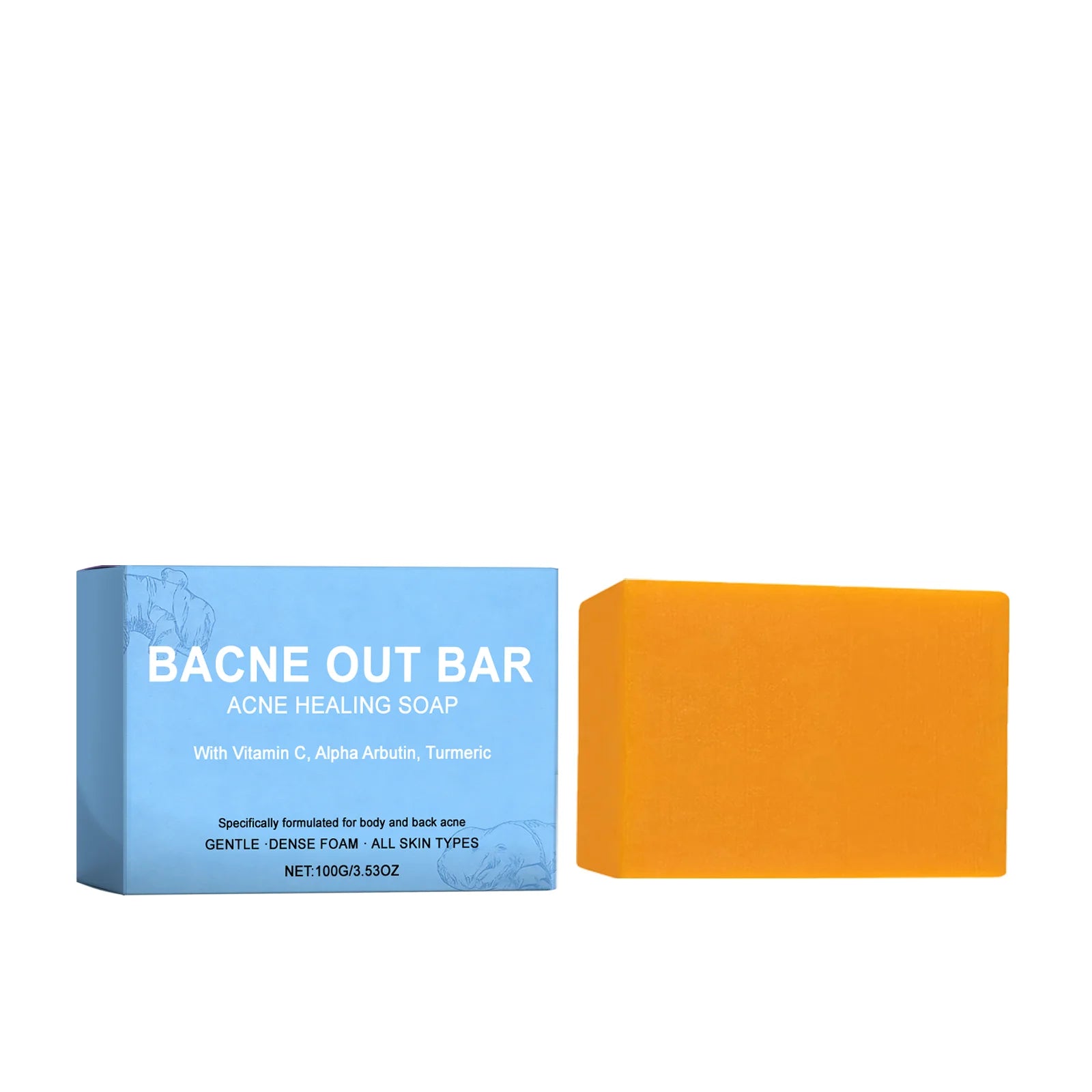 Body Cleansing Soap Gentle Anti Acne Exfoliating Facial & Body Cleanser Brightening Oil Control Soothing Skin Care Shower Soap