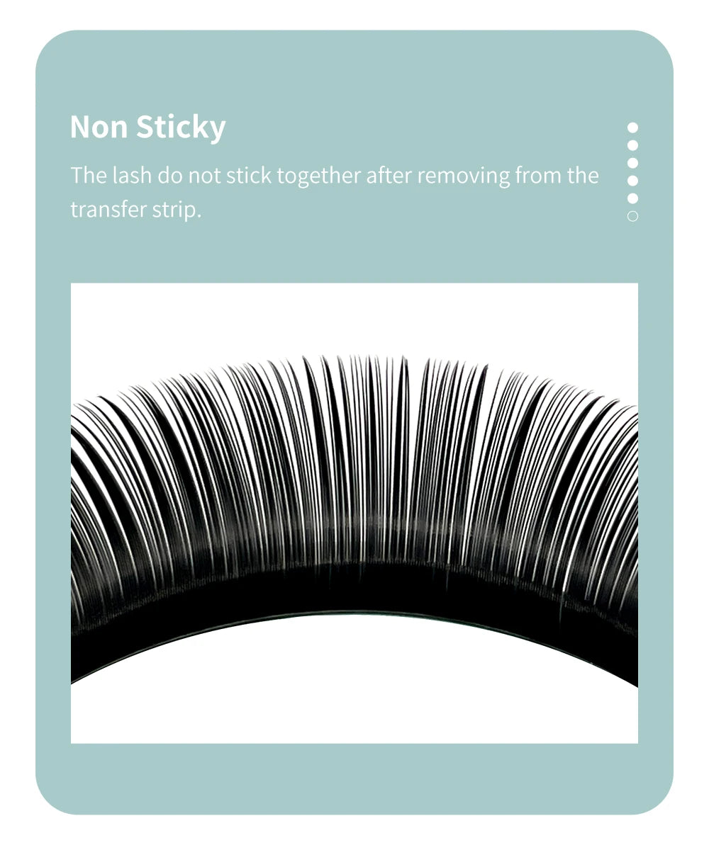 DIYDAY 16Rows Classic Lashes Individual Natural False Mink Eyelashes B C CC D DD Curl Eyelash Extension Supplies for Makeup