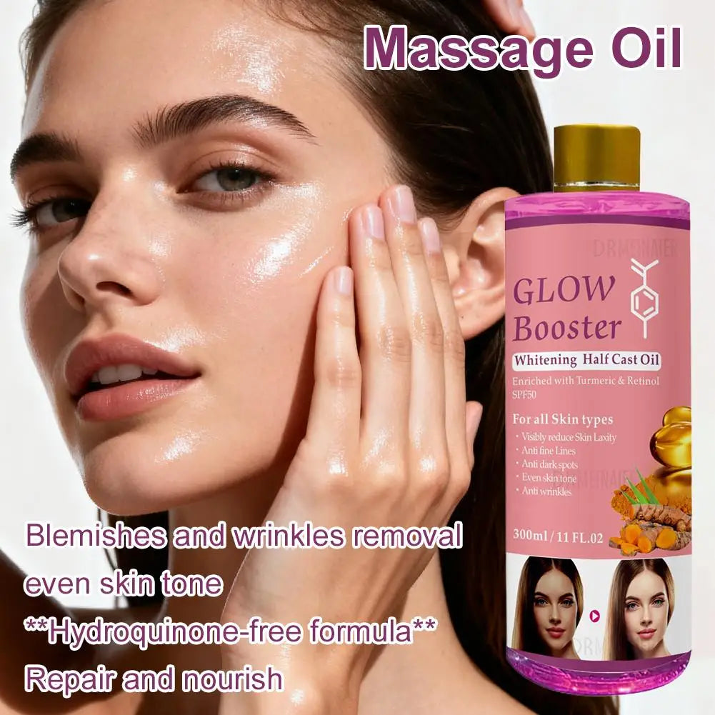 Alpha Arbutin Kojic Acid Lightening Serum Glow Booster Cast Oil And Turmeric And Retinol Oil Dark Spots Repair Damage Skin