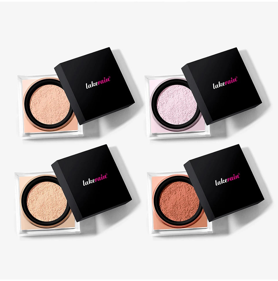 Lakerain Loose Baking Setting Powder Oil Control Natural Matte Finish Long Lasting Makeup Setting Powder Korean Cosmetic 4colors