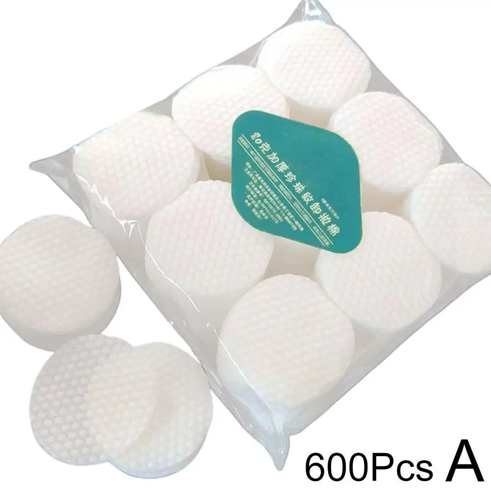 1 Set Disposable Pearl Pattern Makeup Cotton Wipes Soft Remover Pads Facial Cleaning Cosmetic Cotton Pads