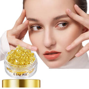 0.25g*30 Capsules of Eye Essence, Containing Placenta Extract, Yeast Extract, Vitamin E and Other Ingredients, to Hydrate and Moisturize the Skin Around the Eyes, Enhance Their Appearance and Firmness, Alcohol-Free, for Daily