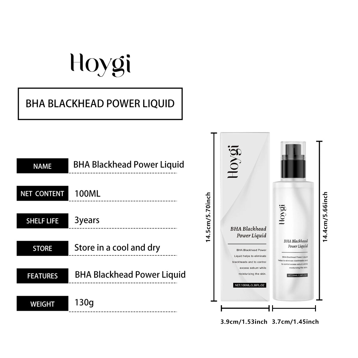 Salicylic Acid Exfoliating Toner 100ml Pore Minimizer Blemish Control Liquid Papaya Extract Hydrating Facial for Acne Prone Skin