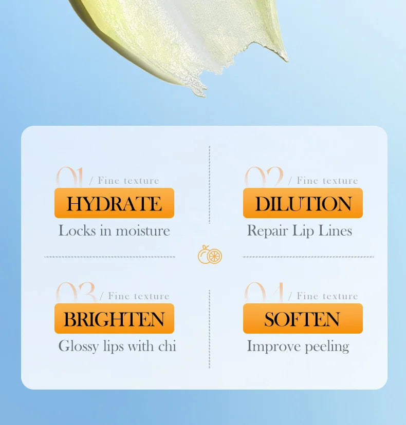 SADOER Fruit Lip Scrub Cream Moisturizing Lips Plumper Hydrating Nourishing Avocado Orange Strawberry Lip Mask Lipstick Care