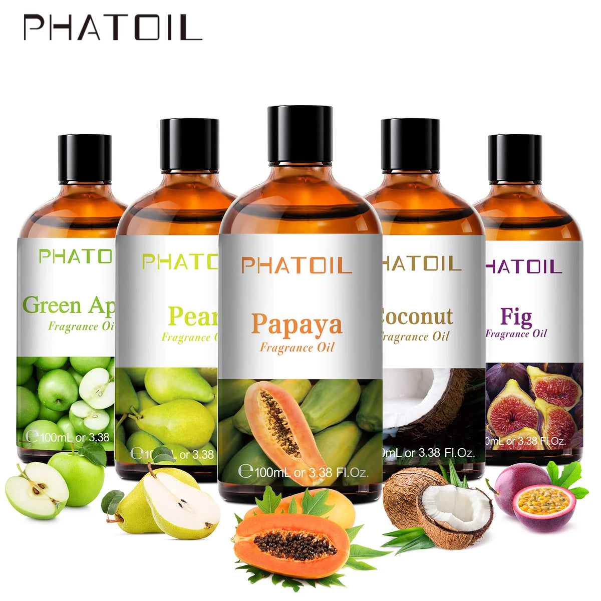 Phatoil 100ml Blueberry Fragrance Oils Coconut Vanilla Green Apple Mango Cranberry Strawberry Grape Guava Cherry Esssential Oils