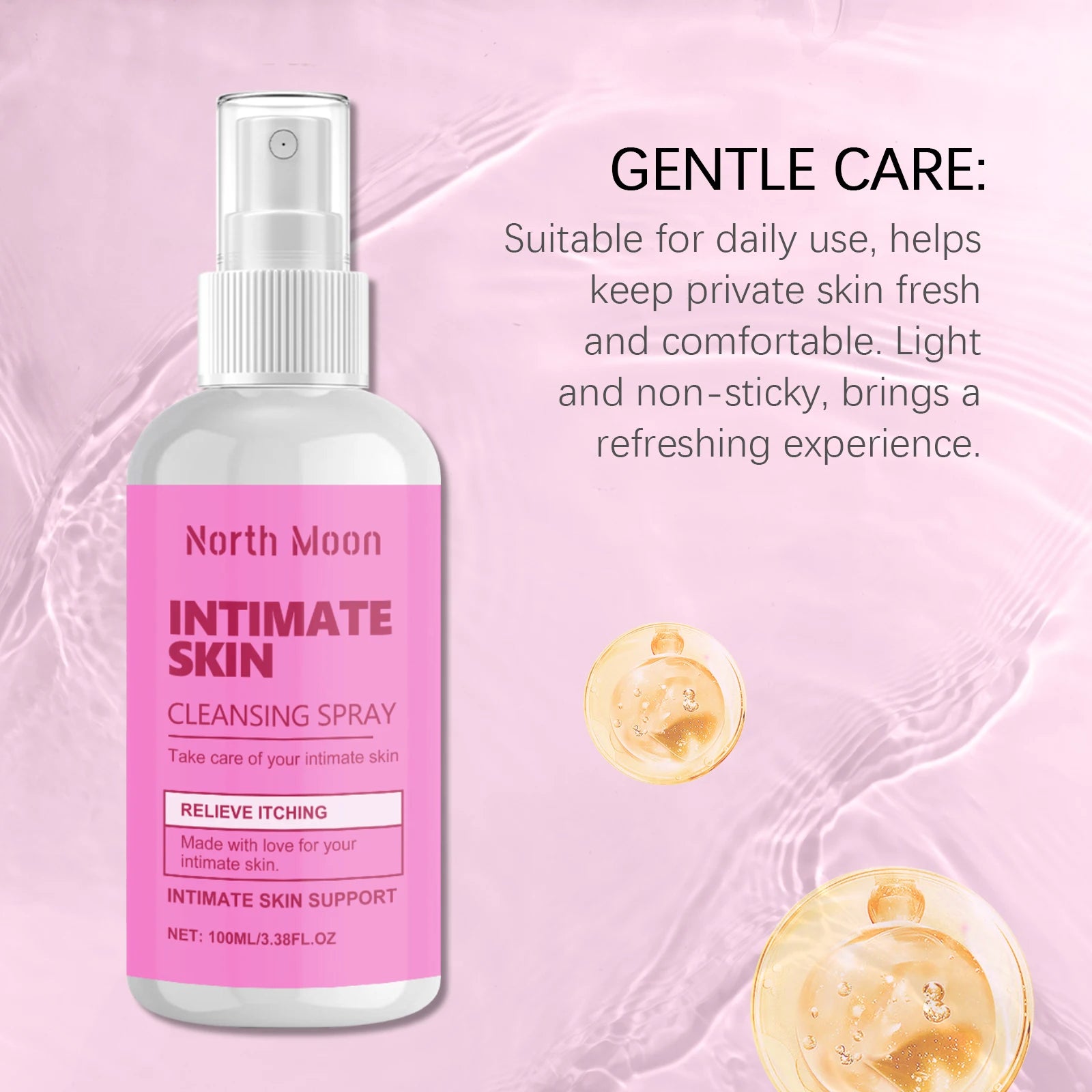 Women's Body Cleansing Spray, Gently Cleanses the Skin, Caring for Everyday Freshness and Comfort
