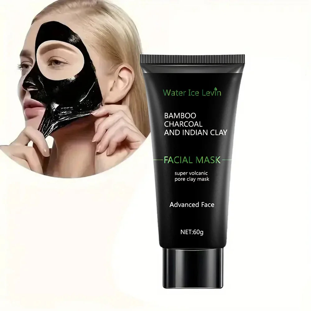Bamboo charcoal black mask, highly moisturizing, deeply cleanses and controls oil, absorbs impurities, eliminates rough skin texture, and makes skin more delicate, anti-stretch mask, suitable for both men and women