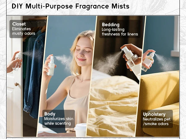 HIQILI New 30ml Perfume Oil Series, Vanilla/Lavender/Rose/Sandalwood 100% Natural Extract Perfume Oil, For Home Use, Humidifier