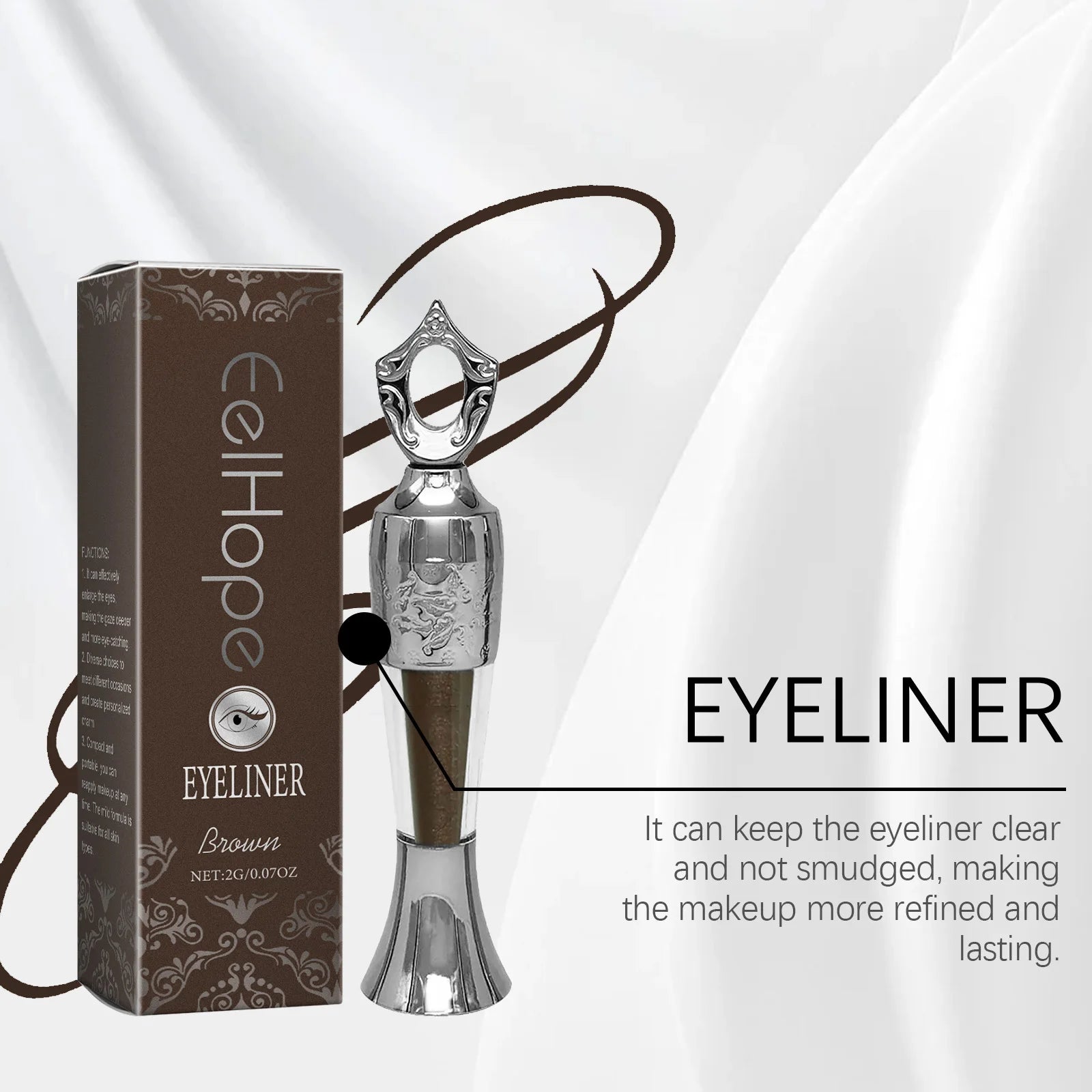 Antioxidant Colored Eyeliner Enhances Barrier Boosts Skin Resistance Reduces Eye Irritation Naturally Long-Lasting Comfortable