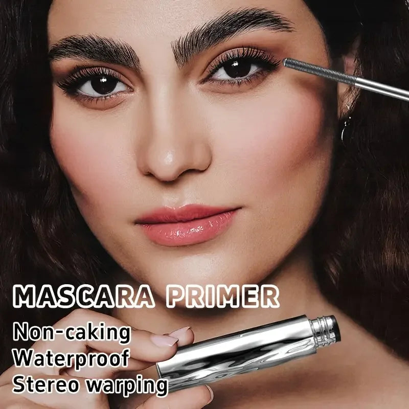 Steel Tube Mascara-Special Spiral Brush, Waterproof Long-Lasting Silk Fiber Mascara, Keep Each Eyelash Curled for a Long Time Ma