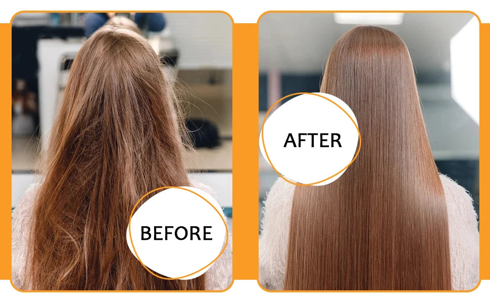 GOIPLE 4 in 1 Water-Based Keratin Serum Moisturizer Repair Dry Damaged Hair Smooth Control Frizz Oil Essence for Curly Frizzy