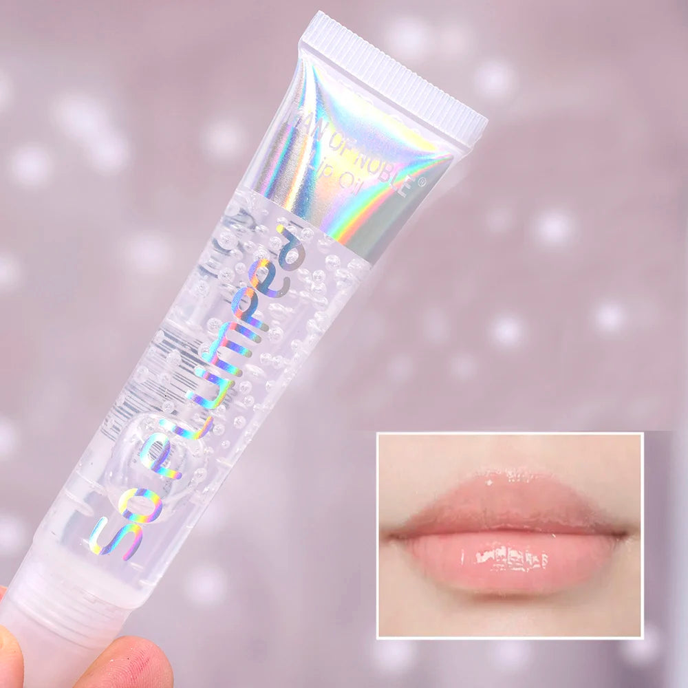 6Pcs Fruity Flavor Watery Glossy Lip Gloss Set Clear Lip Gel Hydrating Moisturizing Lip Gloss Women Lips Makeup