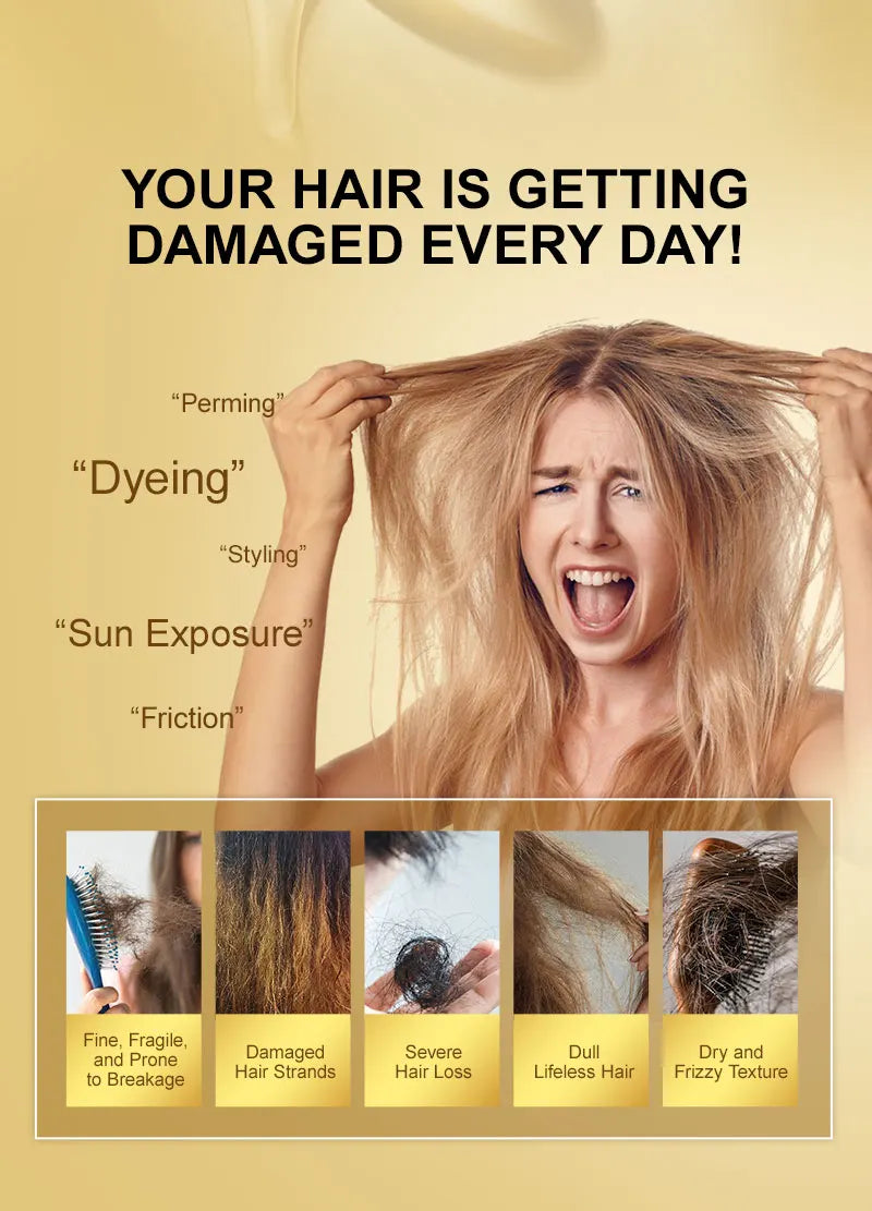 PURC Smoothing Argan Oil Hair Care Nourishing Soft Repair Damaged Frizz Hair Serum Scalp Treatment Hair Care Products