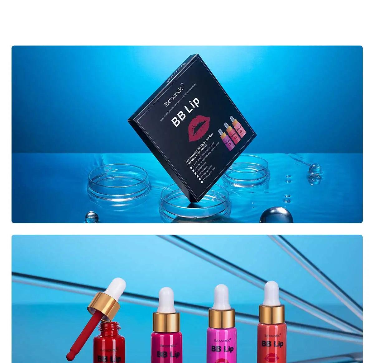 Korea Glow BB Lips Ampoule Serum Starter Set Semi-Permanent BB Lip Gloss Tinted Pigment Lasting Moisturizing For Lip Care Makeup