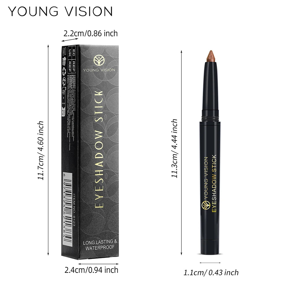 Shimmer & Matte Multi-Color Eyeshadow Sticks | Blendable, Long-Lasting Eye Shadow Pencils Smooth Application for Bold or Natural