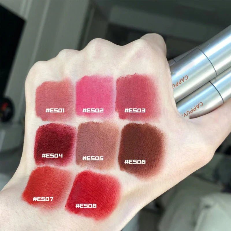 Single Velvet Matte Mist Lip Gloss,Waterproof Non-Stick Cup Lip Glaze Smudge Proof Not Fade Liquid Lipstick