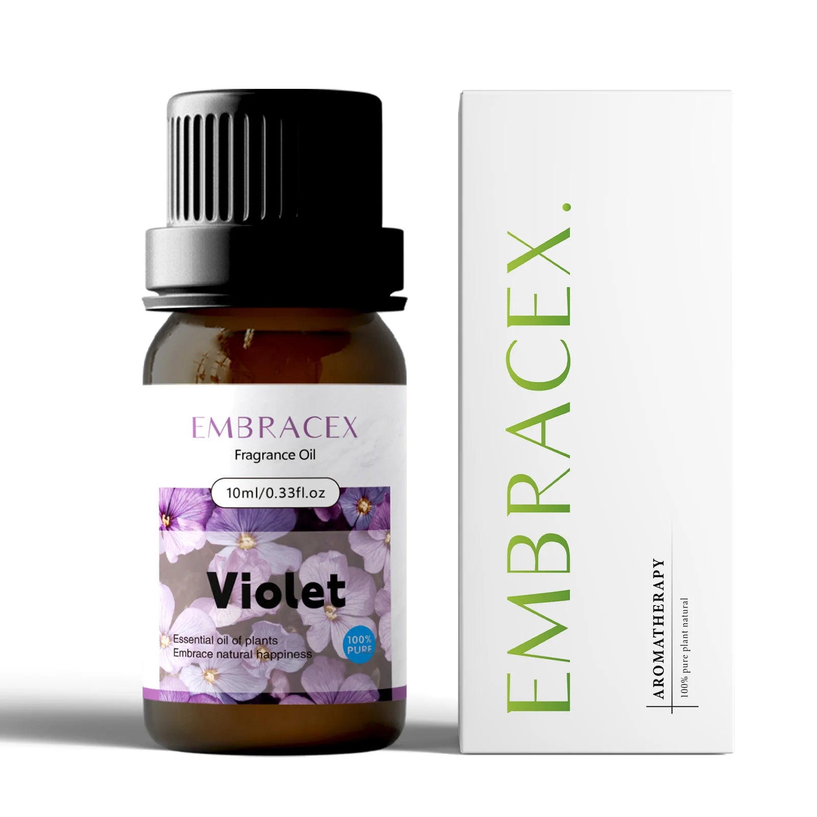 10ml Essential Oil Violet Natural Plant-Based for Relaxation and Stress Relief Body Massage Oilflower Perfume Gifts