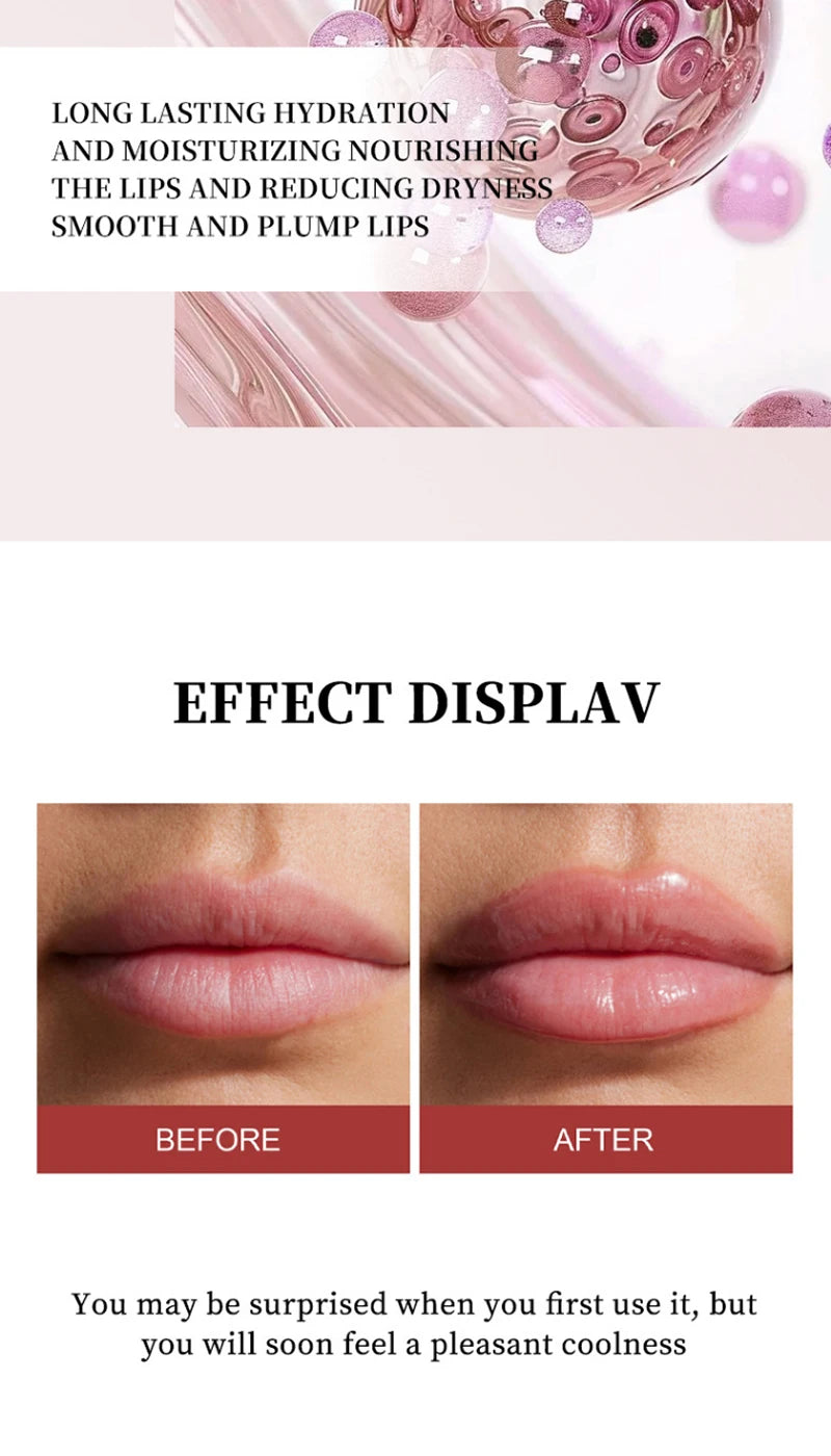 Lip Balm Moisturizing Mirror Lip Gloss Lip Vanilla Mint Iced Coffee Cake Smell Lipstick Transparent Lip Oil Makeup