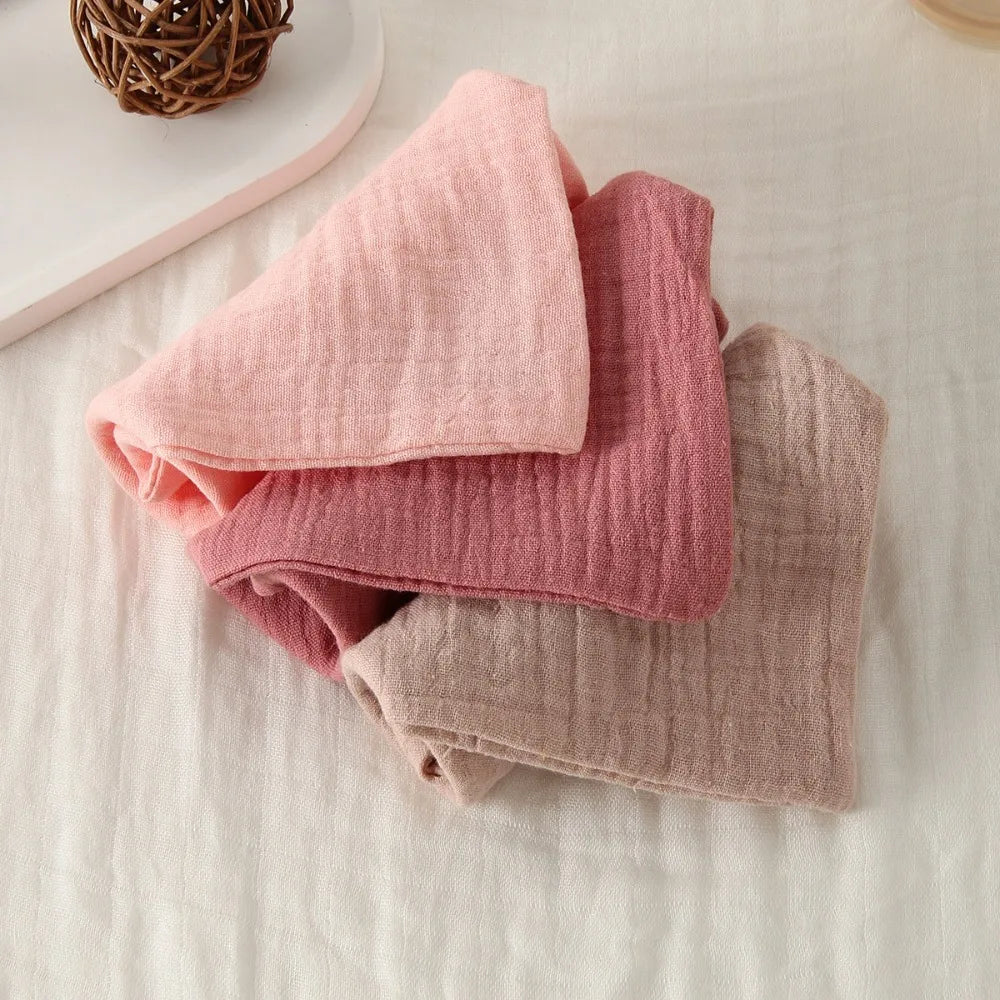 Portable High Quality 4-Layer Pure Cotton Cotton Washcloth Absorbent Soft Square Towels Gauze Cotton Towels Newborn Burp Cloth