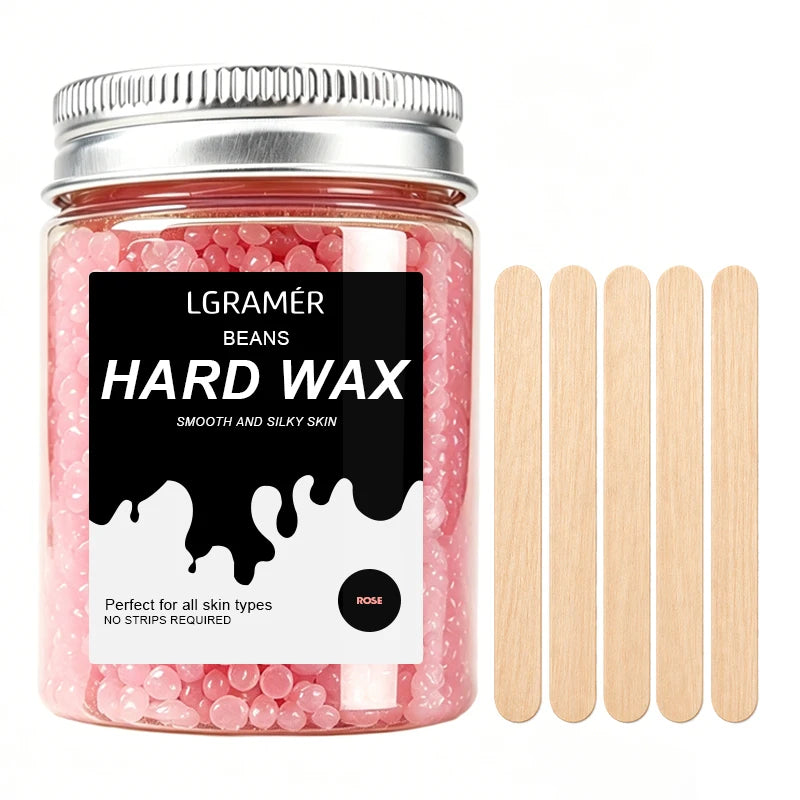 80g/380g Hard Wax Beans,Heating Hard Waxing Painless Hair Removal,Depilatory Wax Beads For Leg Armpit Full Body,Non-irritating