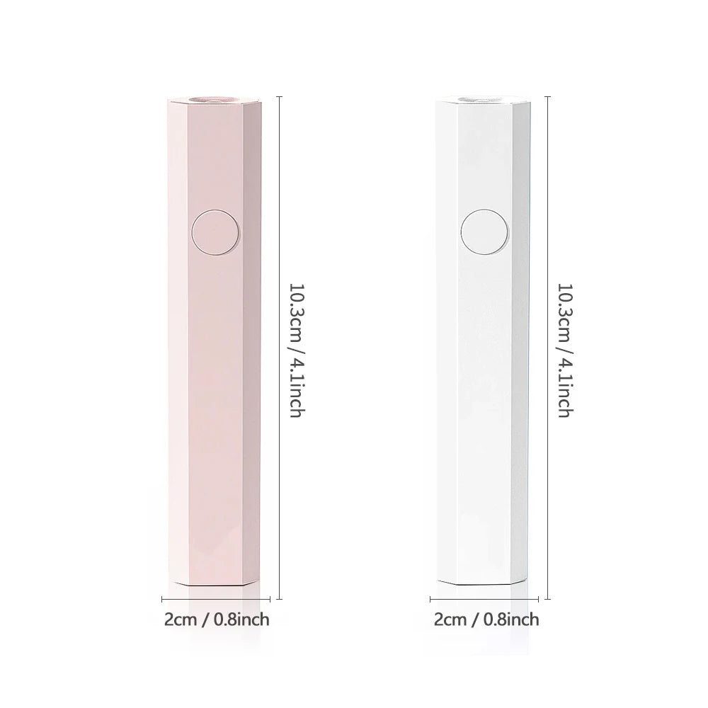 YIKOOLIN Convenient Rechargeable Nail Dryer UV LED Handheld Lamp Fast Curing All Gel Polish Mini Manicure Tool USB Portable Ligh
