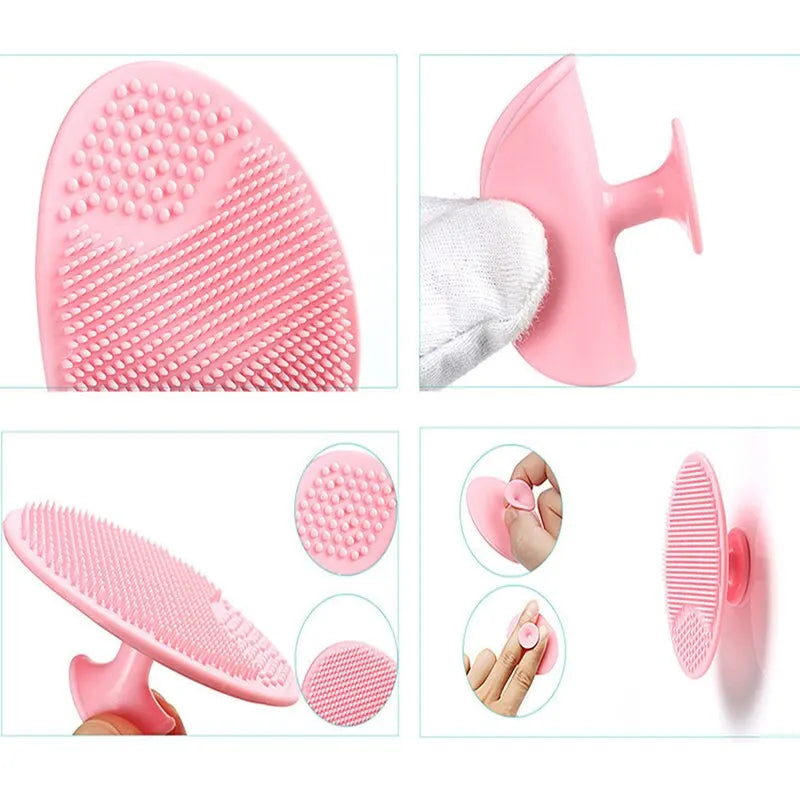 3 Color Sets Bath Brushes Wash Face Pad Facial Exfoliat SPA Facial Clean Brush Baby Shower Brushes Sponges Washer Dryer