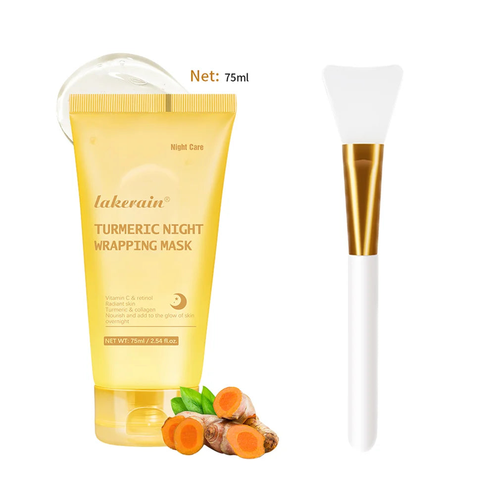 Overnight Wrapping Peel Off Mask Kojic Acid Turmeric Nourishes Hydrolyzed Collagen Glowing Skin Skin Firmnes Korean Skincare