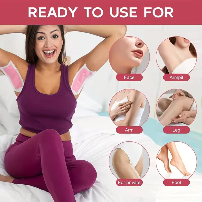 12 Pcs Depilatory Wax Strips Waxing Kit for Women Men Face Leg Arm Body Gentle Non-Irritating Quick Easy Hair Beauty Tools