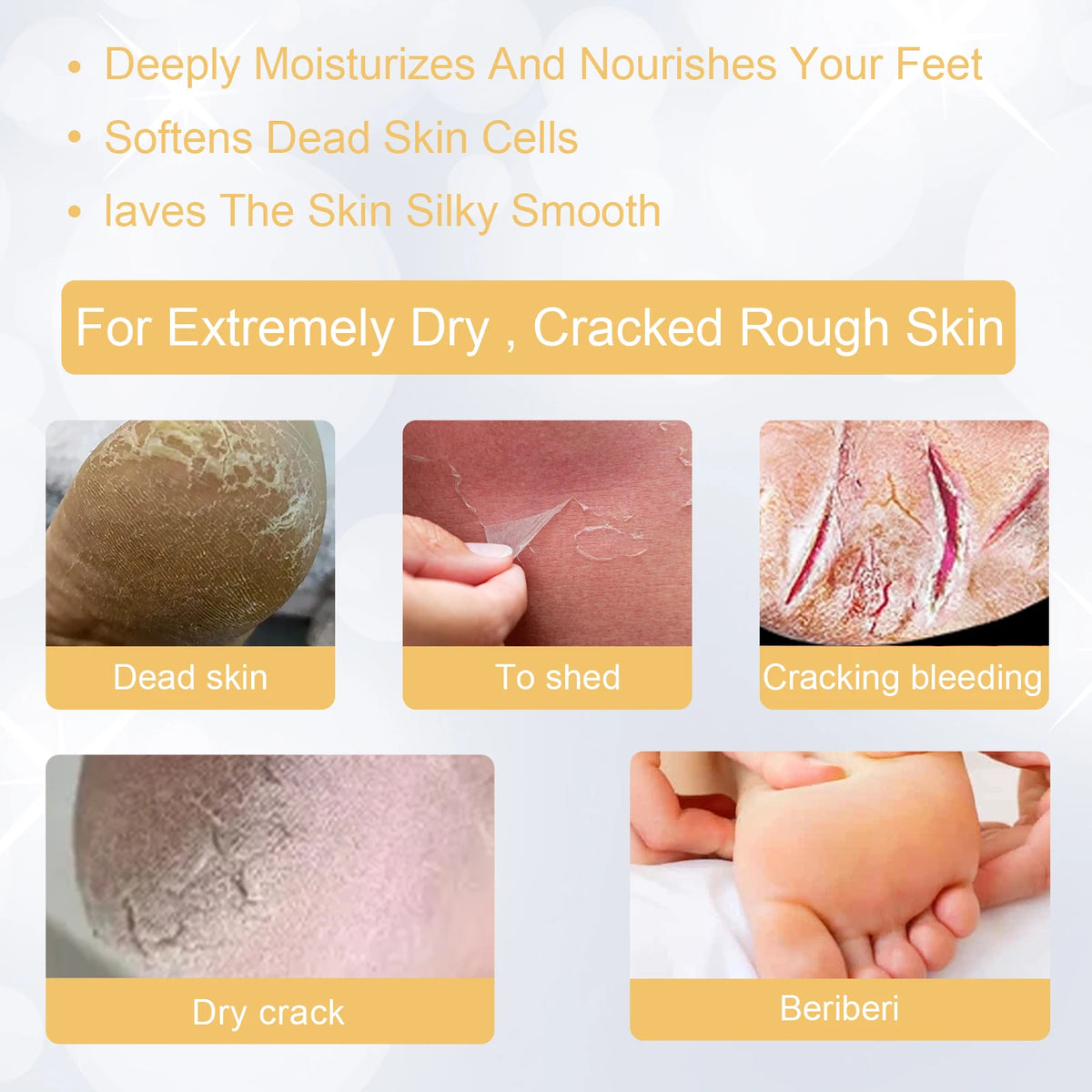 Foot Exfoliating Spray Repairing and Brightening, Removes Dead Skin and Calluses, Foot Whitening Care Spray Foot Care Liquid