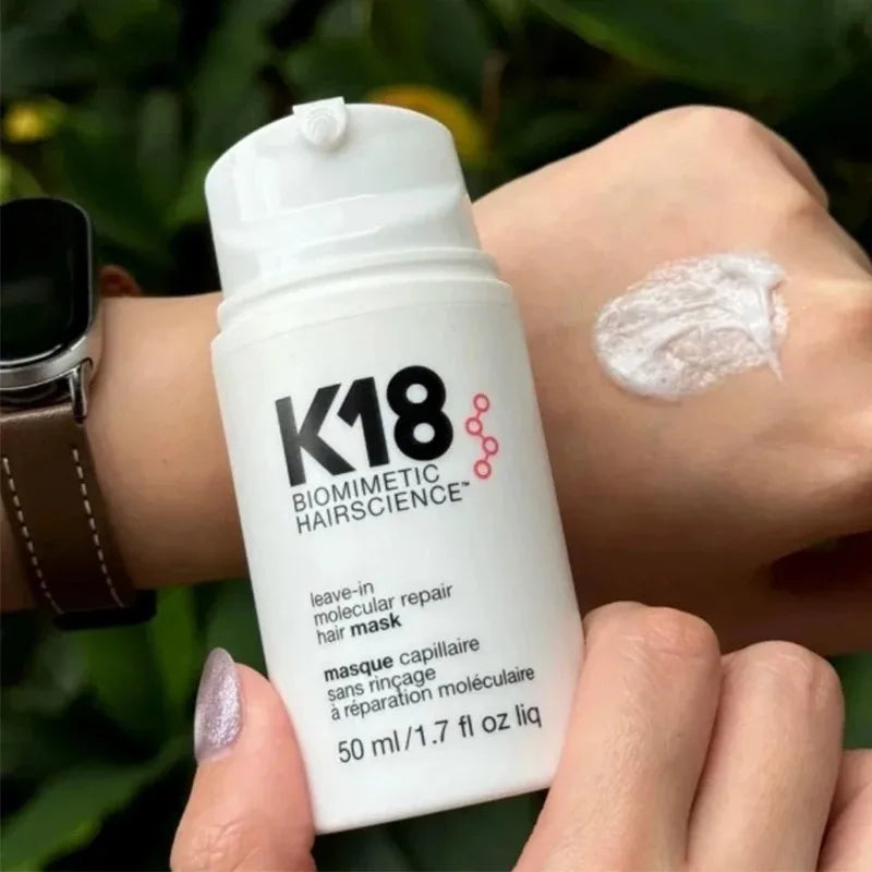K18 New 50ml Leave-In Molecular Kertain Repair Hair Mask Softens Restores Damaged Hair Deep Keratin Treatment for Hair and Scalp