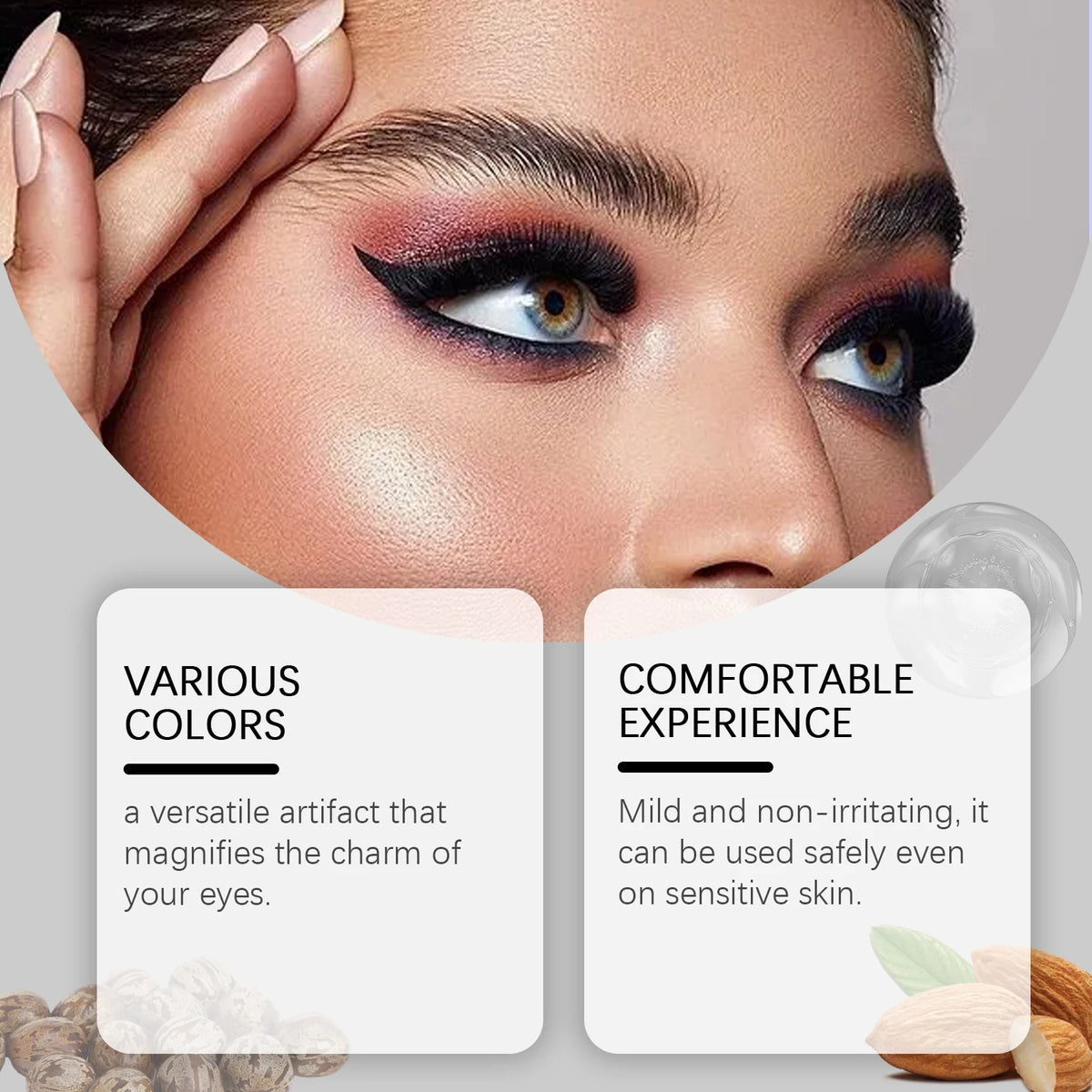 Antioxidant Colored Eyeliner Enhances Barrier Boosts Skin Resistance Reduces Eye Irritation Naturally Long-Lasting Comfortable
