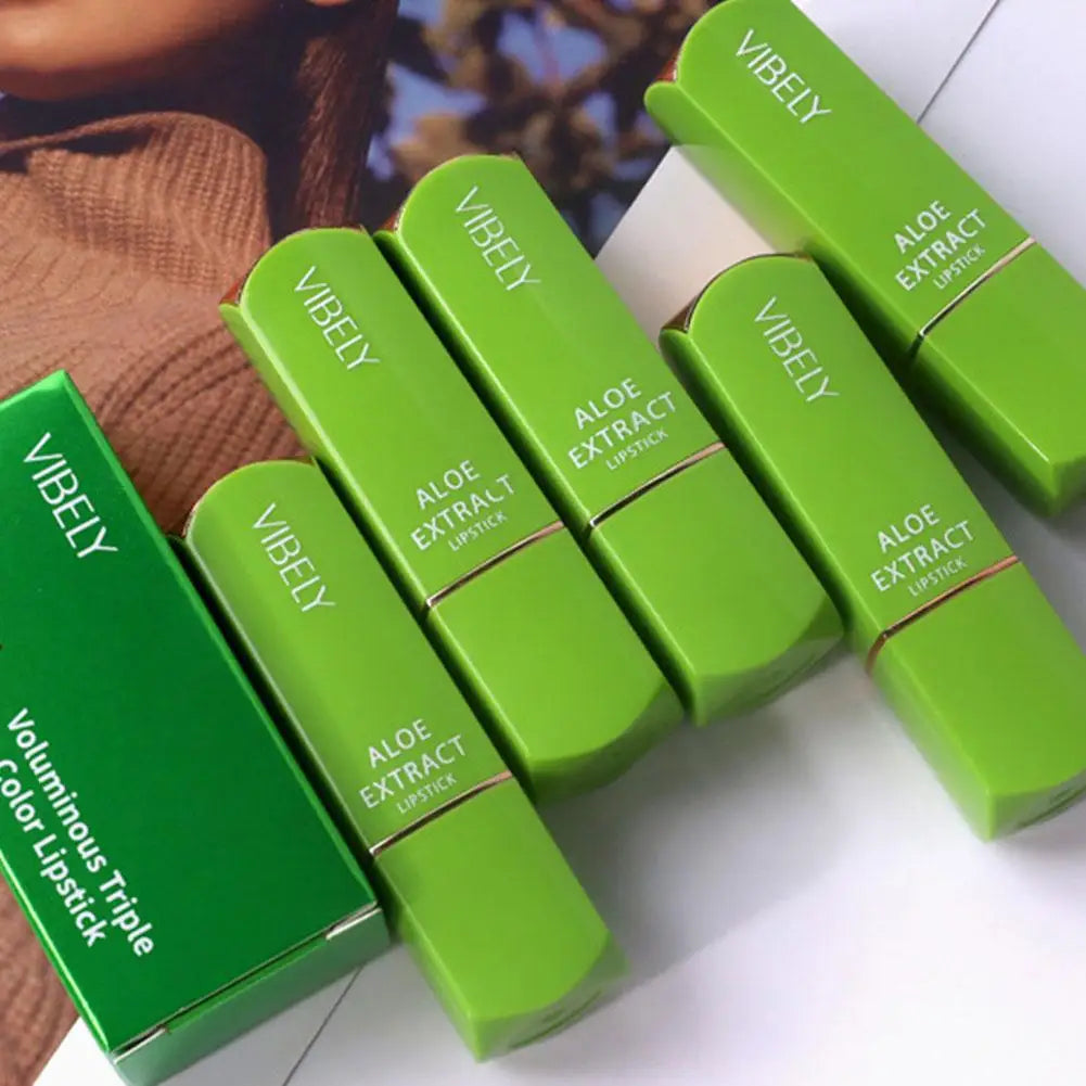 VIBELY winter Moisturizing Changing 3 colors Lip Balm Natural Aloe Vera Long Lasting  Lipstick for Women Color-Shifting Makeup