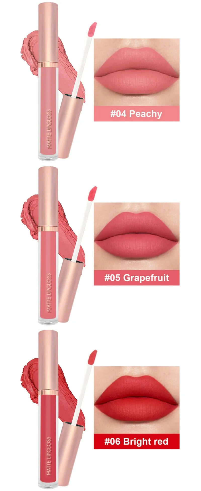 12 Colors Matte Velvet Sexy Lip Gloss Waterproof Long-Lasting Non-stick Cup Lip Glaze Nude Liquid Lipstick Lips Makeup Cosmetics