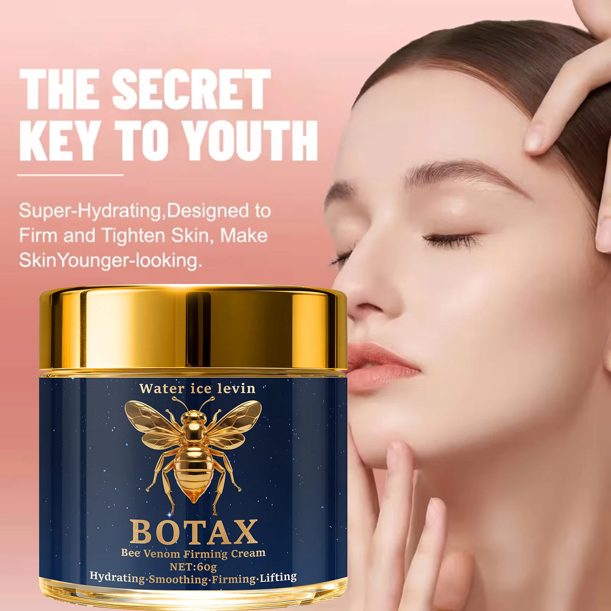 BOTAX Bee Venom Firming Cream with Hyaluronic Acid & Retinol for Hydrating & Lifting, All Skin Types, Day & Night Use
