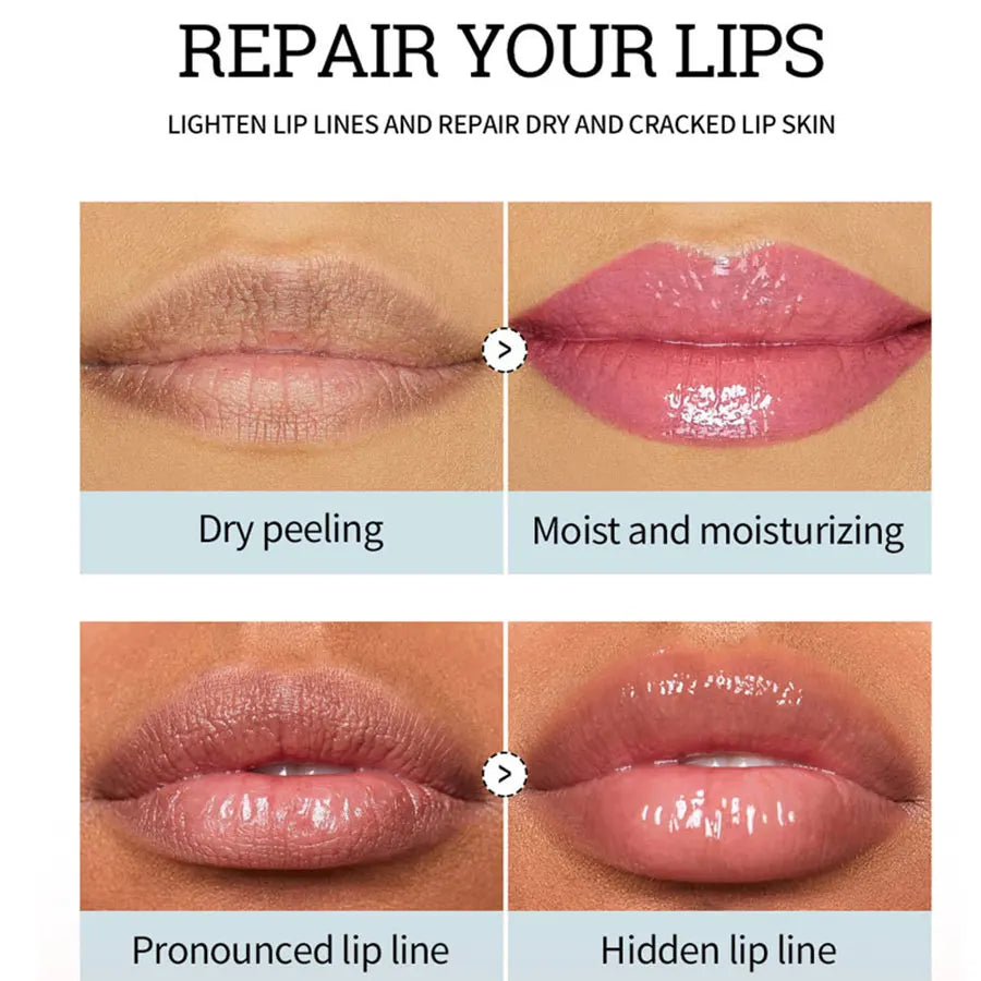 Watery Crystal Clear Jelly Lip Oil Lip Balm Moisturizing And Smoothing Lip Lines Jelly Pout Lip Gloss Glass Lip Fruit Scent