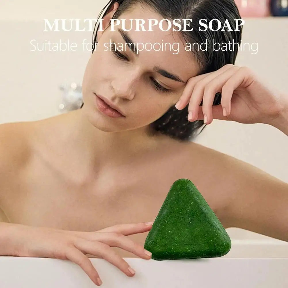 Original Platycladi Usman grass handmade shampoo soap Polygonum multiflorum anti-removal solid hair nourishing hair control oil