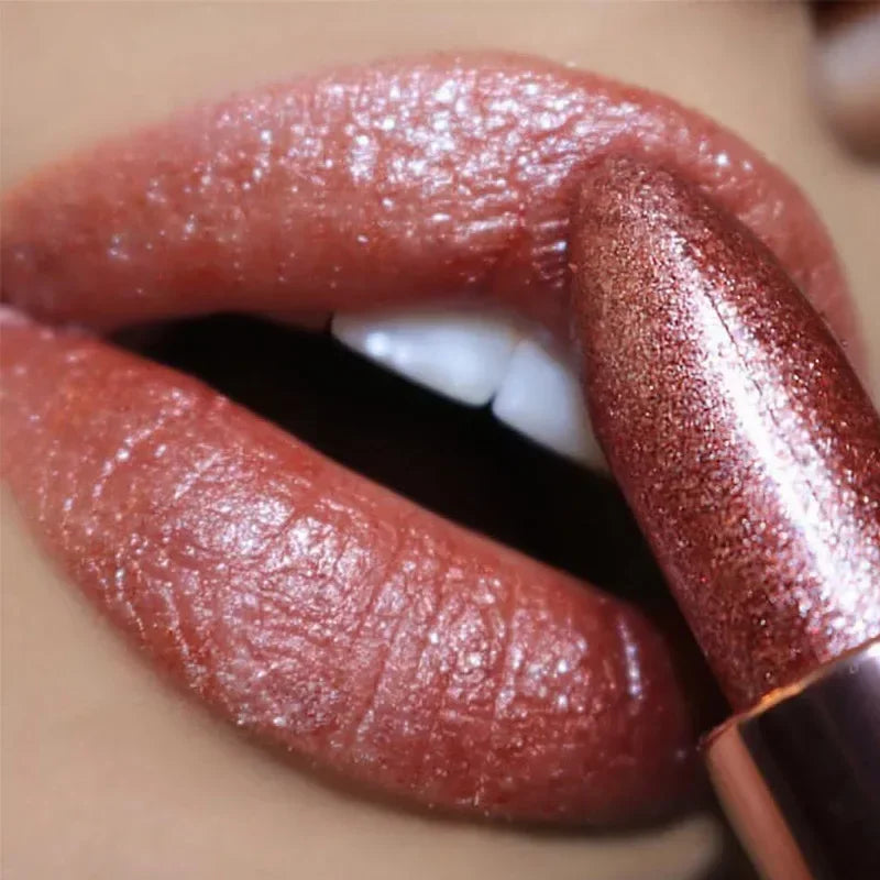 Glitter Lipstick Temperature Color Changing Long Lasting Lip Tint Waterproof Red Pink Sexy Lips Cosmetics Makeup